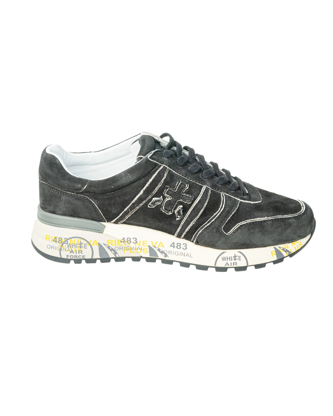 shop PREMIATA Sales Scarpe: Premiata sneakers 'Lander' variante 5534 in pelle di vitello scamosciata.
Logo Premiata.
Altezza suola 3 cm.
Composizione: 100% pelle di vitello.
Composizione suola: 65% EVA 5% TPU 30% gomma.
Fabbricato in Vietnam.. LANDER-5534 number 2196640